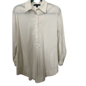Lafayette 148 cotton blend tunic blouse size 4.